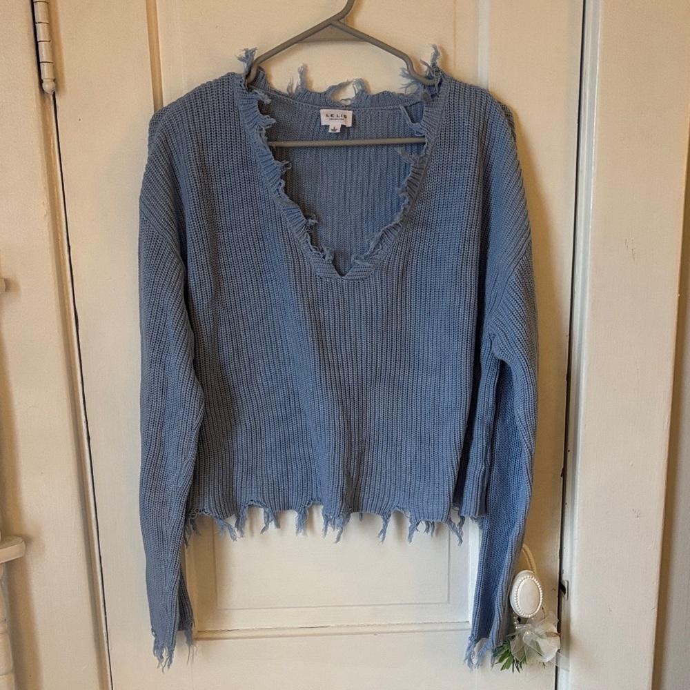 Le Lis Light Blue Knit Sweater